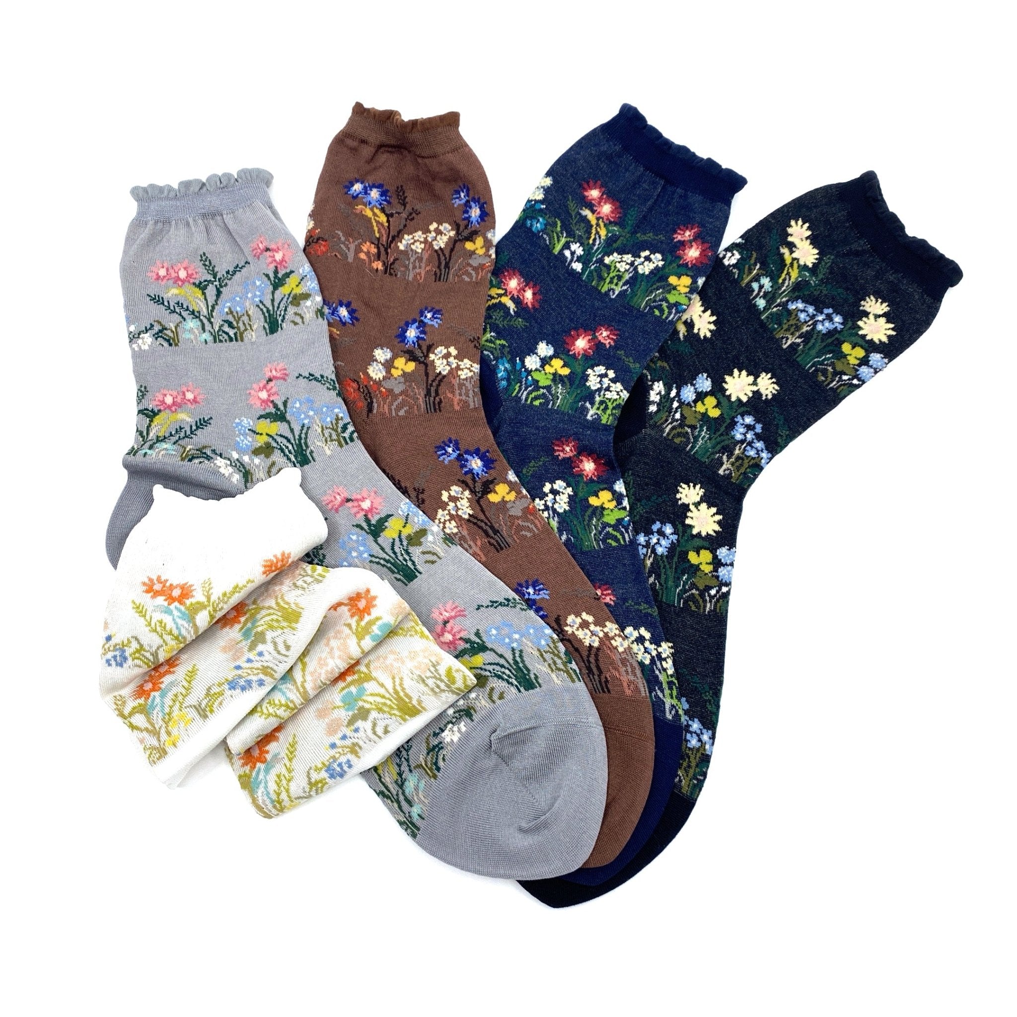 Antipast Socks Wild Flower Brown - Den Lille Ida - Antipast