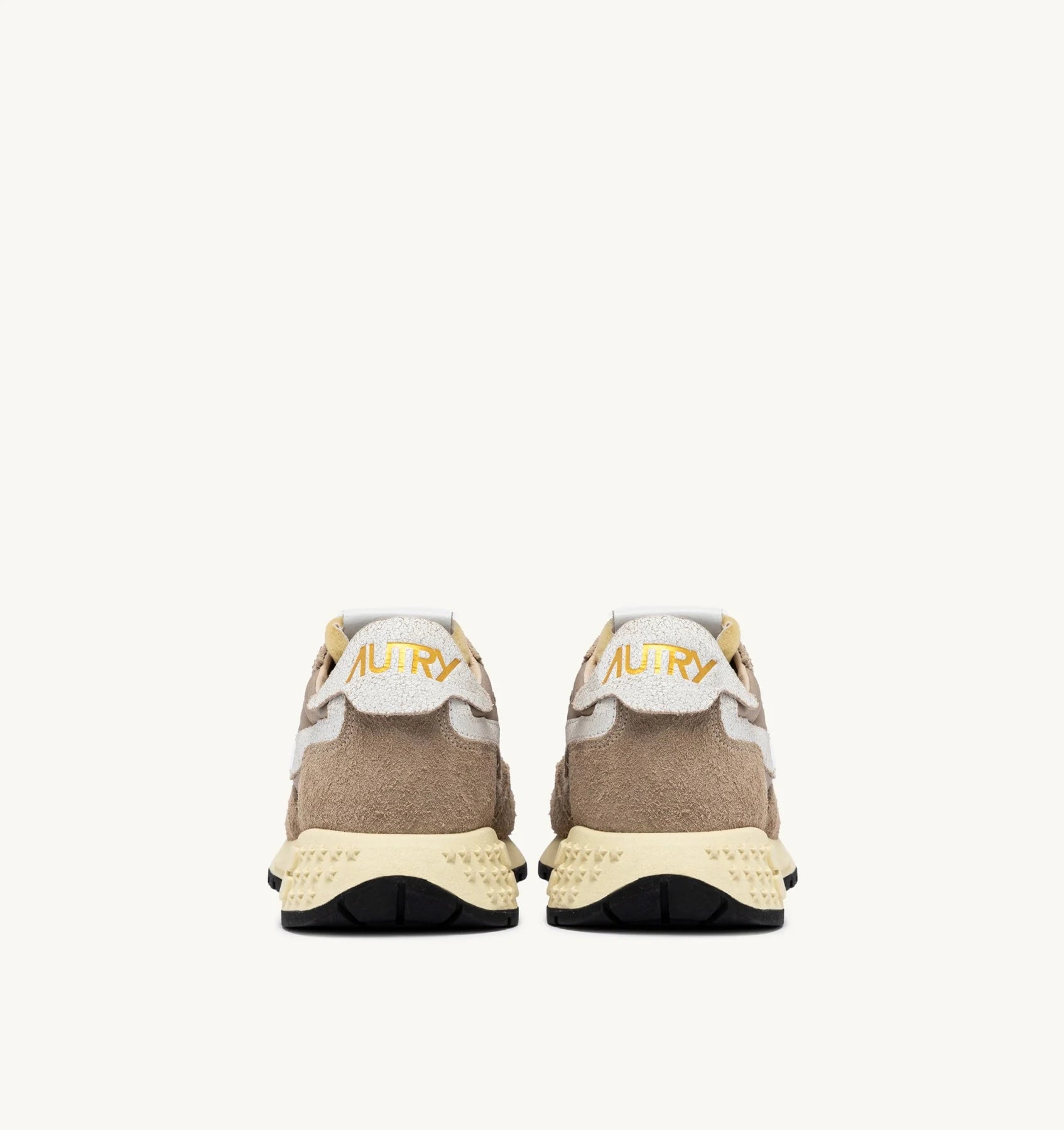 AUTRY REELWIND LOW SNEAKERS IN PEPPER AND WHITE SUEDE AND NYLON - Den Lille Ida - Autry