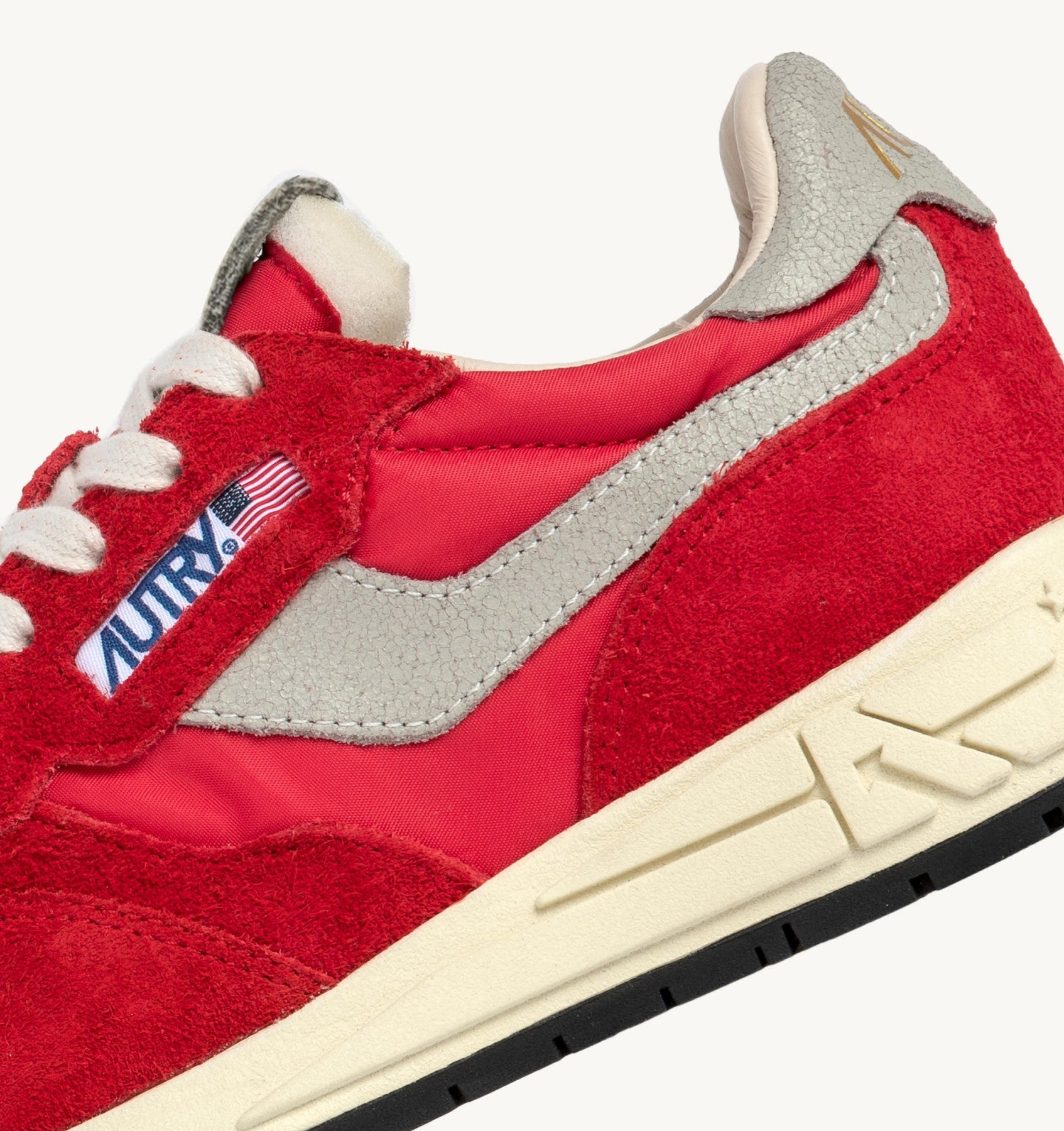 AUTRY REELWIND LOW SNEAKERS IN RED NYLON AND SUEDE - Den Lille Ida - Autry