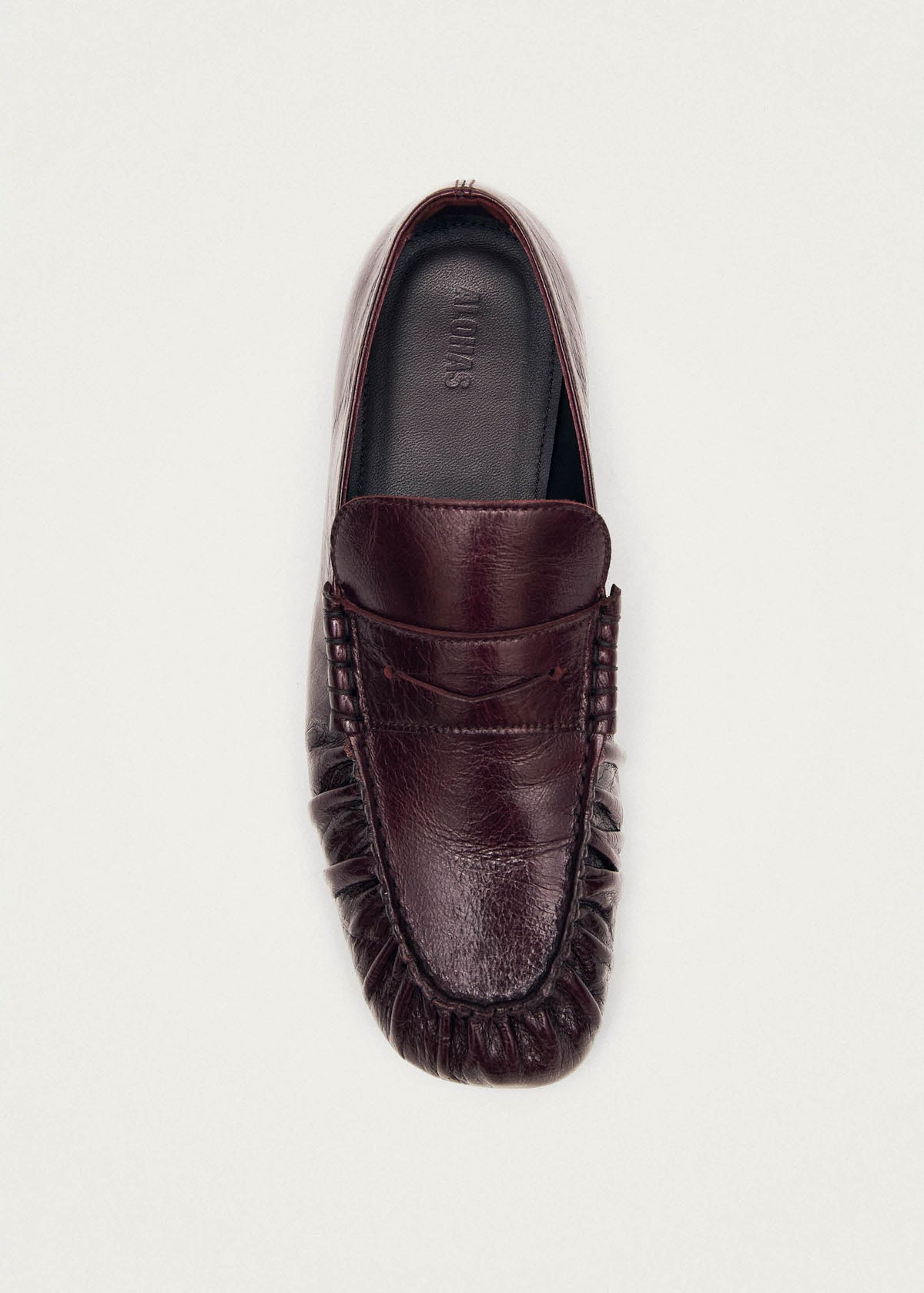 ALOHAS Aven Rift Burgundy Leather Loafers