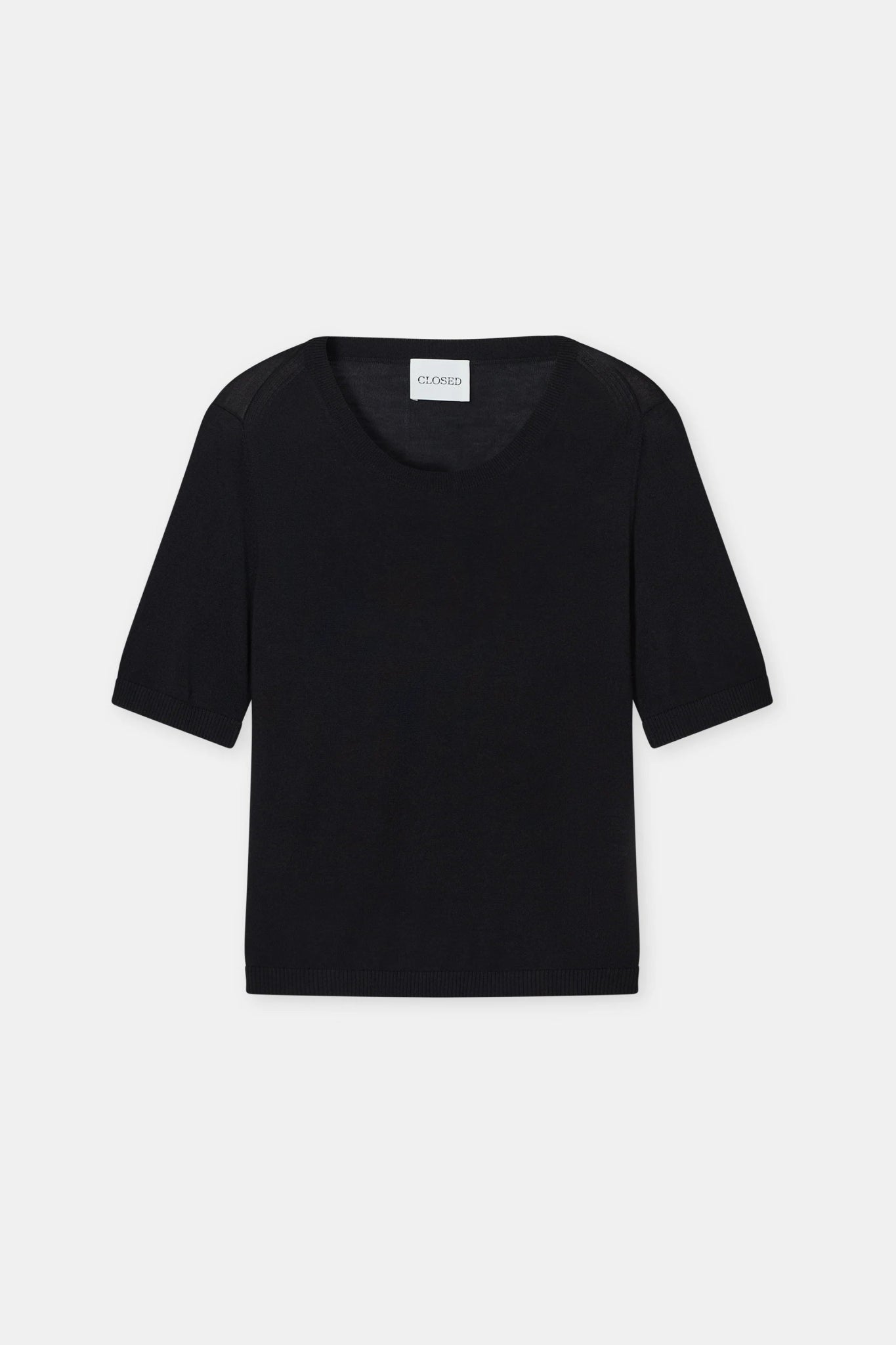 CLOSED CREWNECK SHORT SLEEVE BLACK - Den Lille Ida - Closed