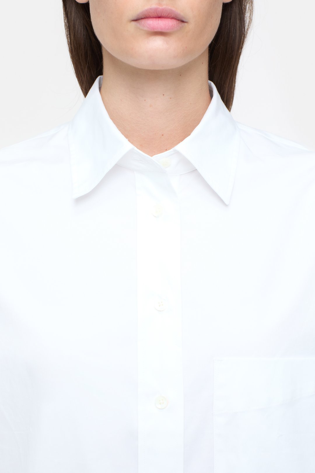 Closed Poplin Blouse White - Den Lille Ida - Closed