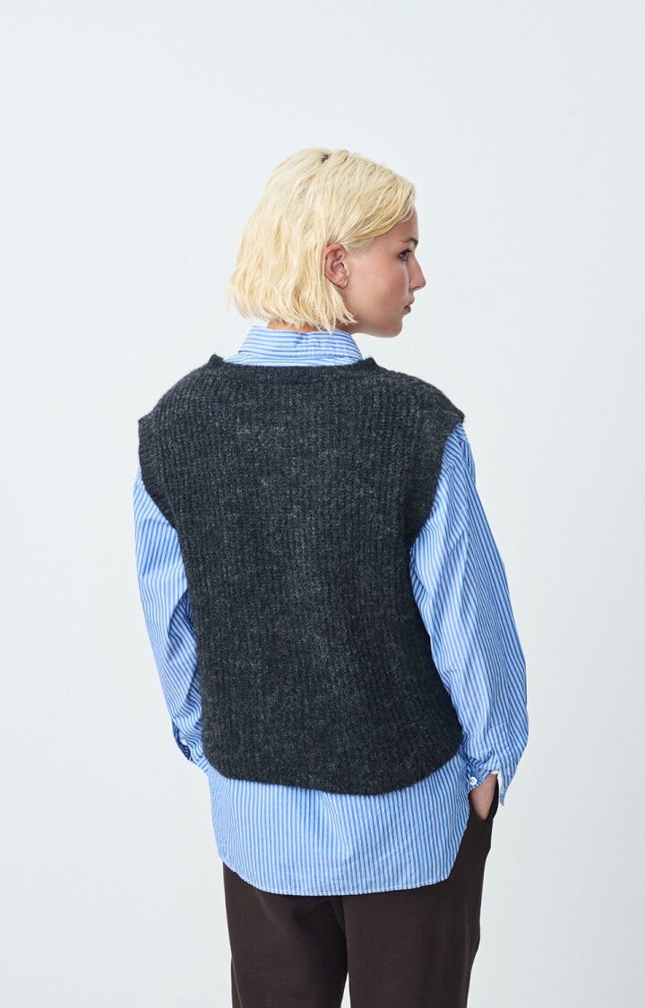 AMERICAN VINTAGE CARDIGAN EAST ANTHRACITE - Den Lille Ida - Den Lille Ida