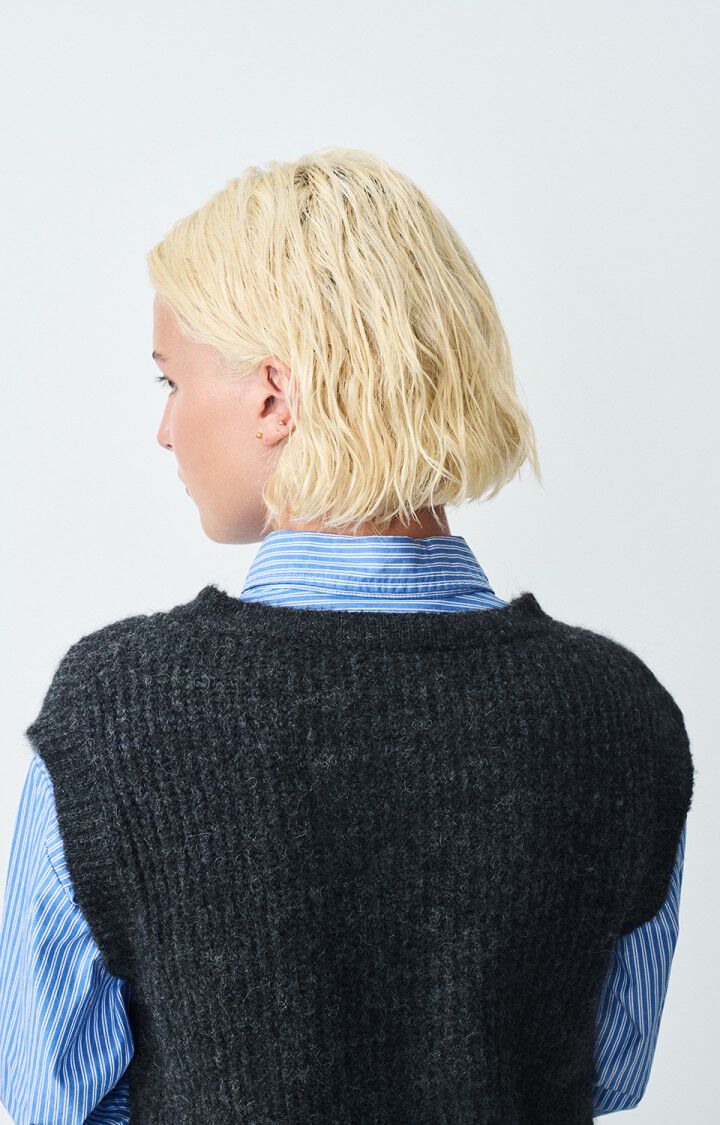 AMERICAN VINTAGE CARDIGAN EAST ANTHRACITE - Den Lille Ida - Den Lille Ida