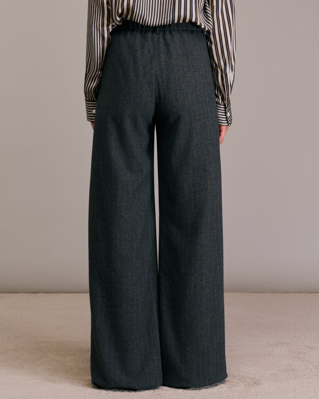 Diega Piedro Grey/Camel Pinstripe - Den Lille Ida - Diega