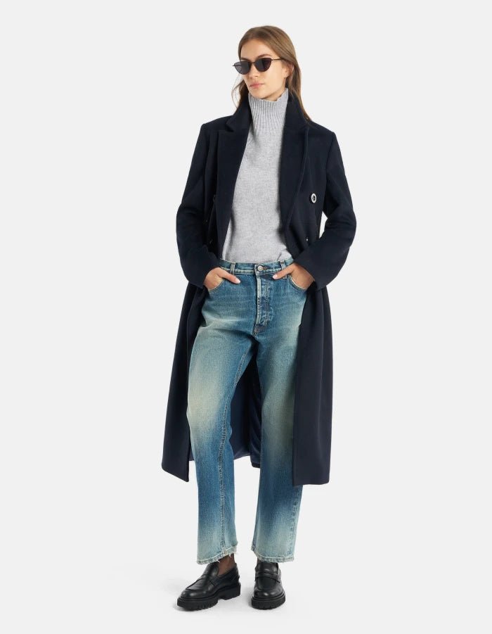 Dondup Regular - fit Polo Neck Jumper in Cashmere Wool - Den Lille Ida - Dondup