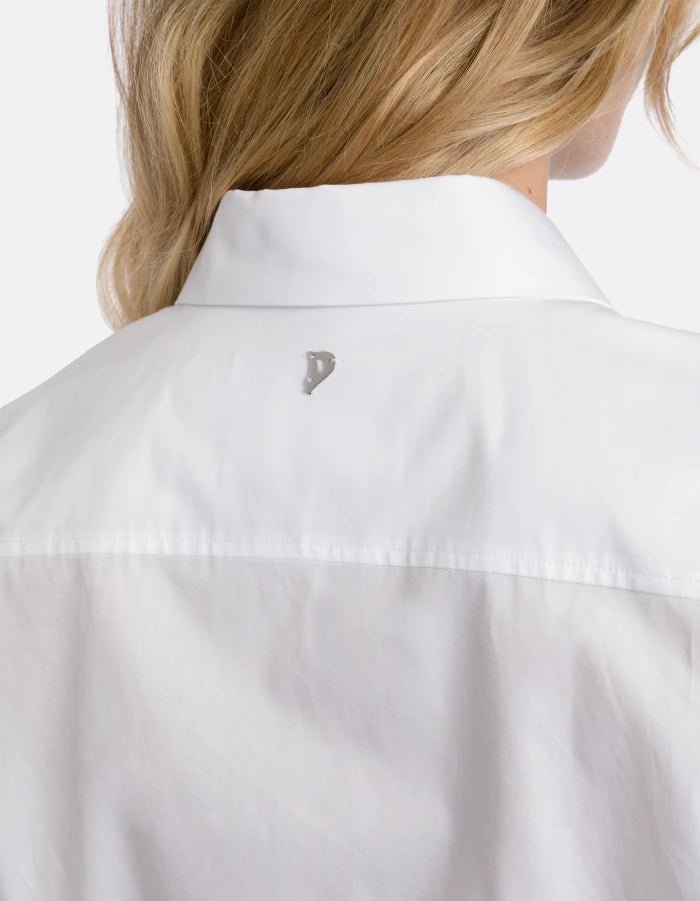 Dondup Shirt Poplin White - Den Lille Ida - Dondup