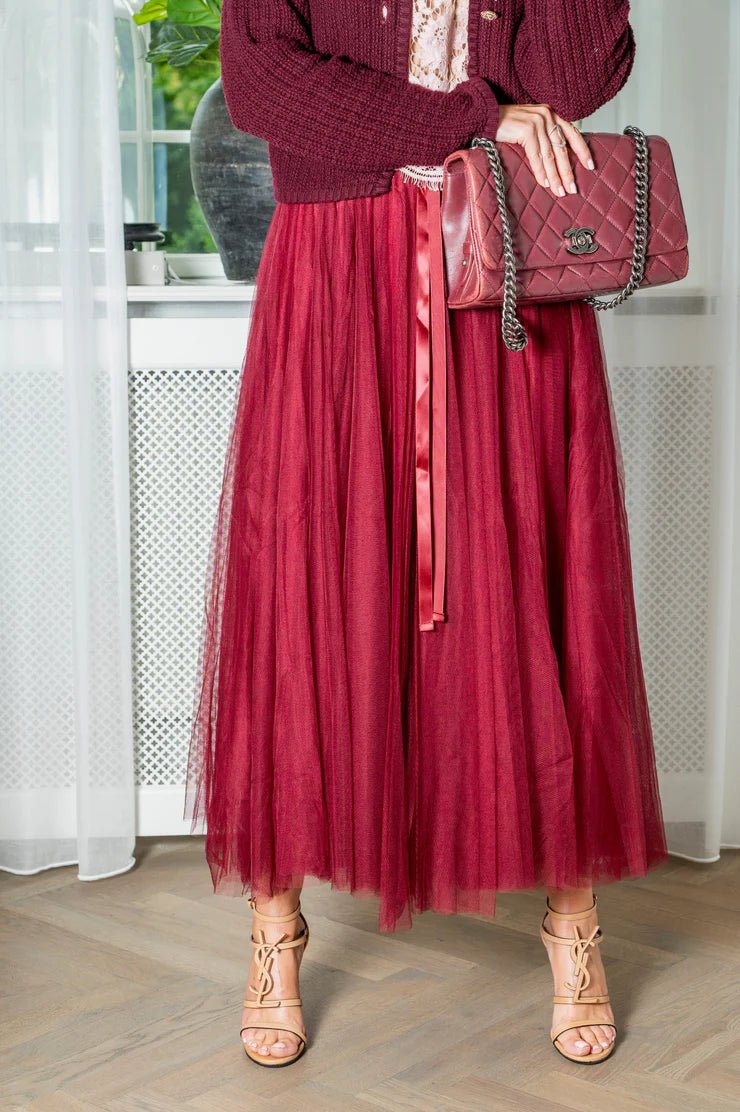 EMM - Copenhagen Daisy Skirt Bordeaux - Den Lille Ida - EMM - Copenhagen