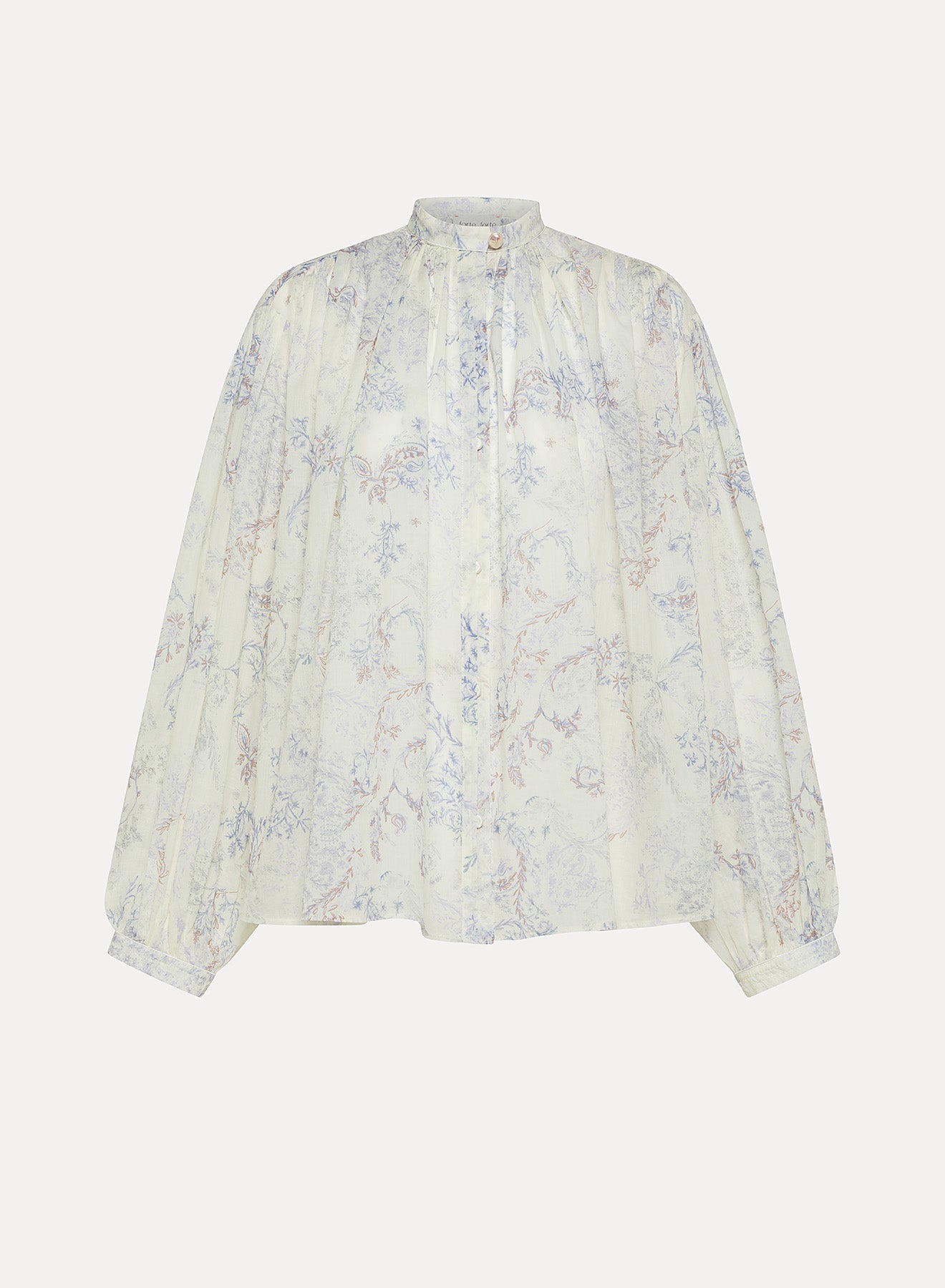 forte_forte cotton voile bohemian shirt glicine - Den Lille Ida - forte_forte