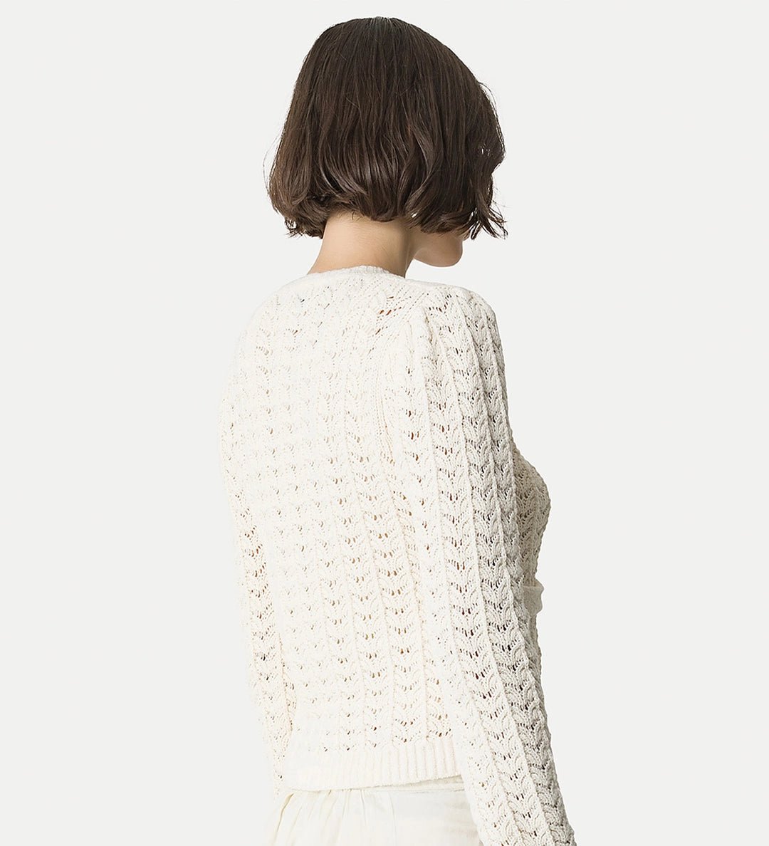 forte_forte elegant cotton cardigan yougurt - Den Lille Ida - forte_forte