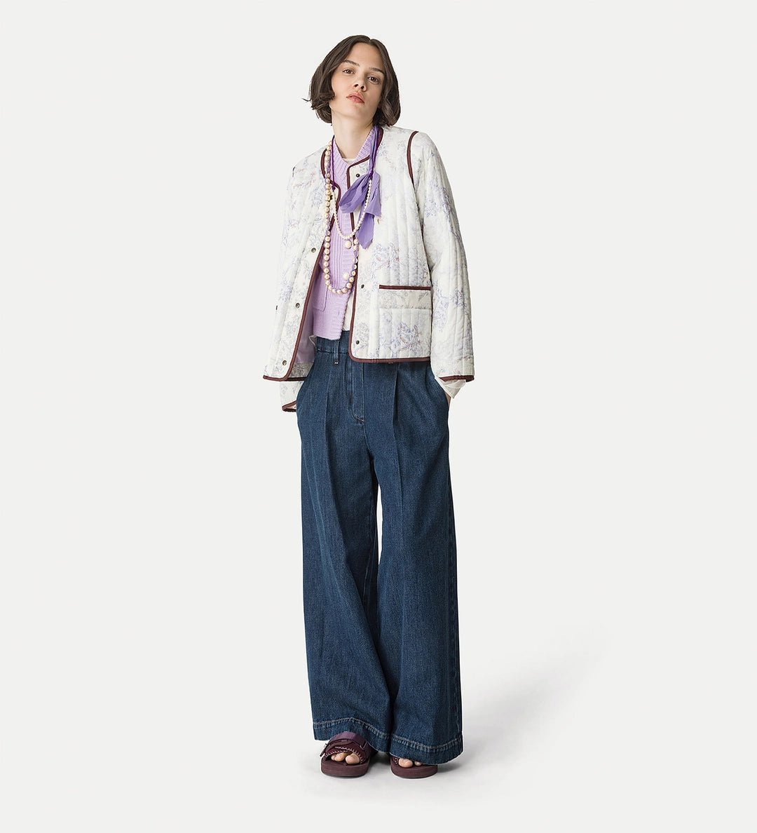 forte_forte quilted blouson “nontiscordardime” glicine - Den Lille Ida - forte_forte