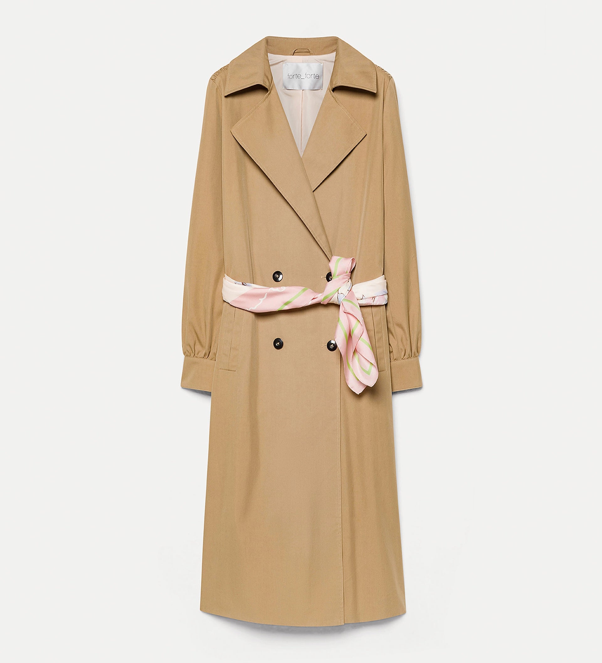 forte_forte rainproof twill trench sand