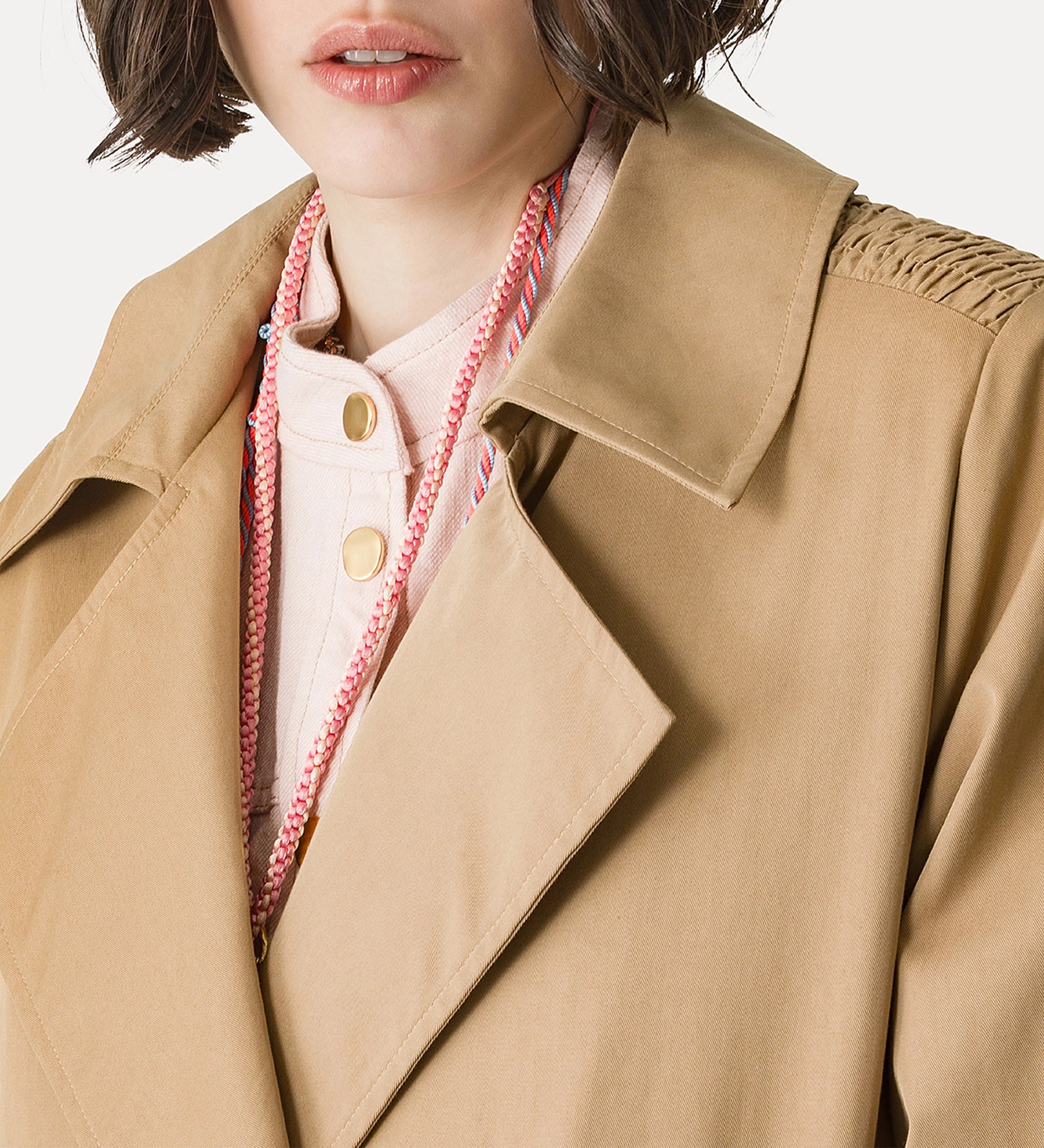 forte_forte rainproof twill trench sand