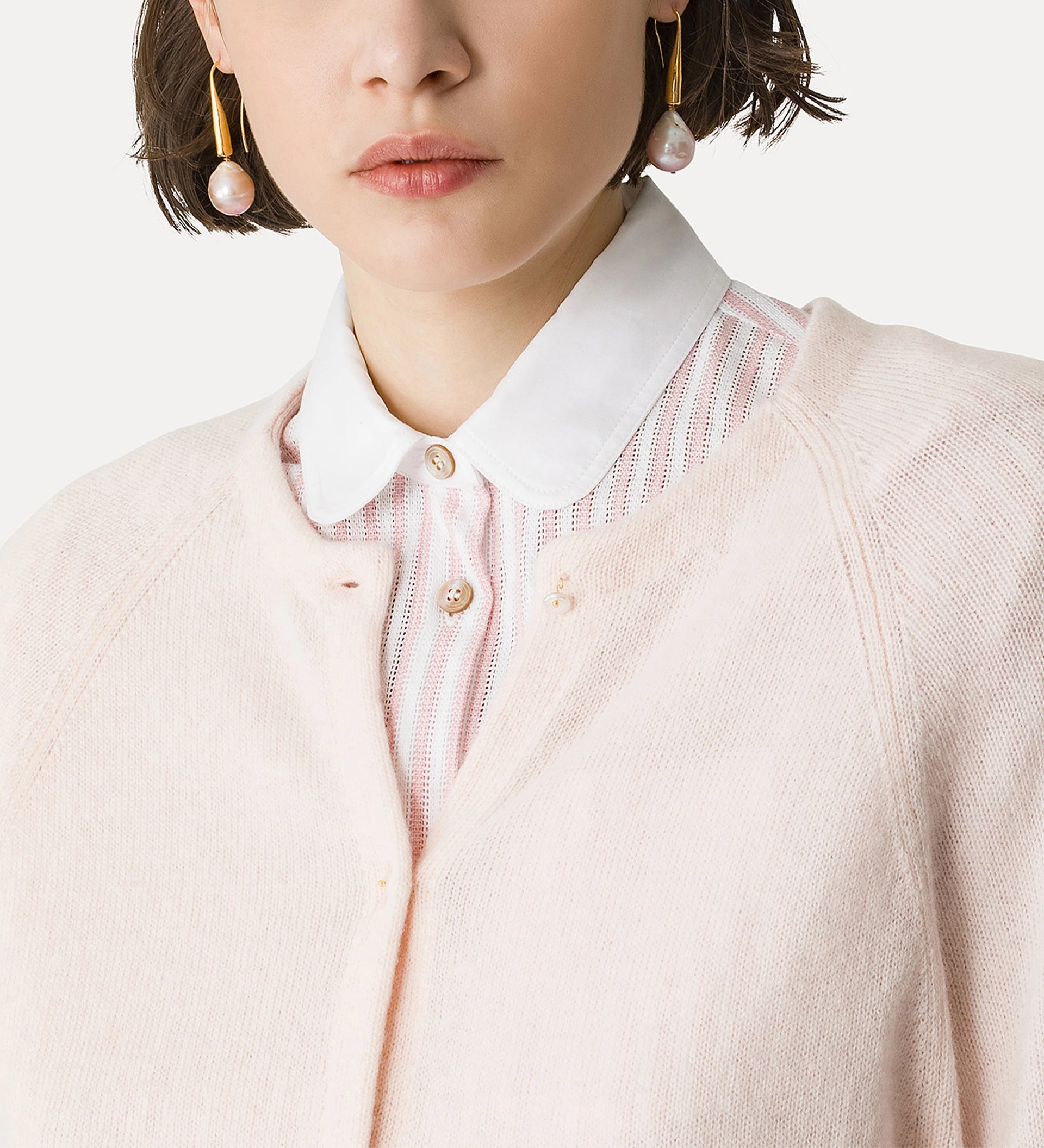 forte_forte wool cashmere gauze cardigan peonia