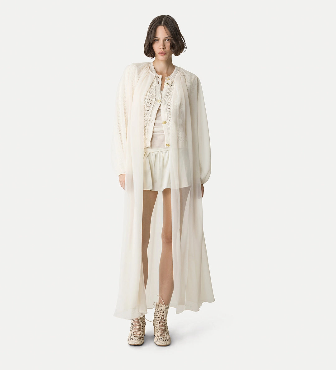 forte_forte elegant cotton cardigan yougurt