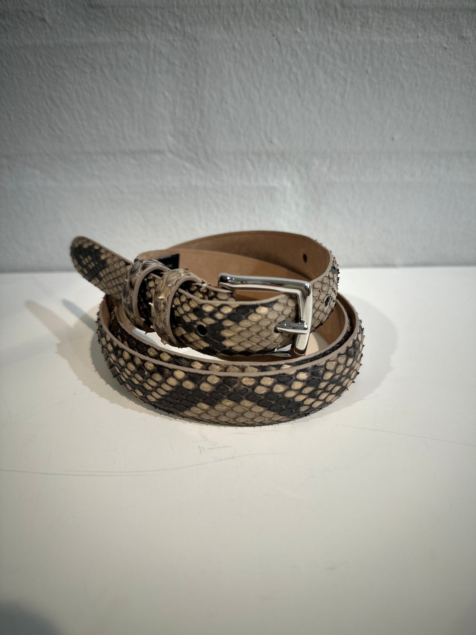 Gavazzeni bælte slangeskind beige - Den Lille Ida - Gavazzeni