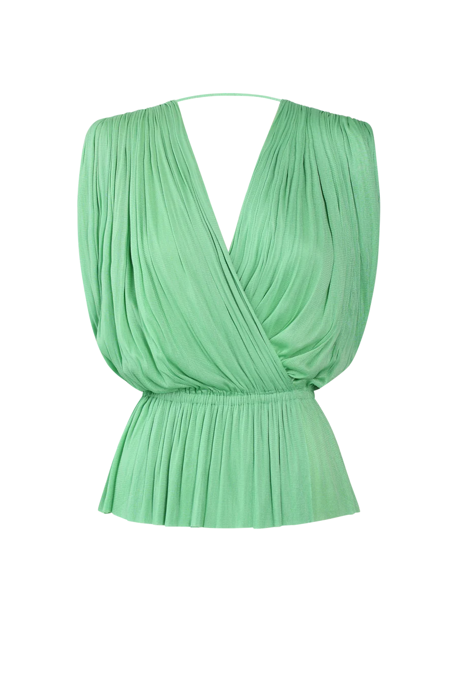 Hanne Bloch Mint Silk Tulle Top Green - Den Lille Ida
