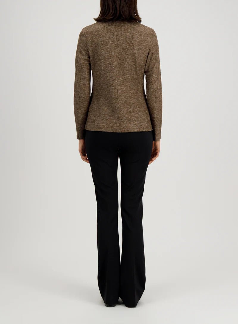 Harris Wharf s.b.Fitted Blazer Linen Honeycomb Brown - Den Lille Ida - Harris Wharf