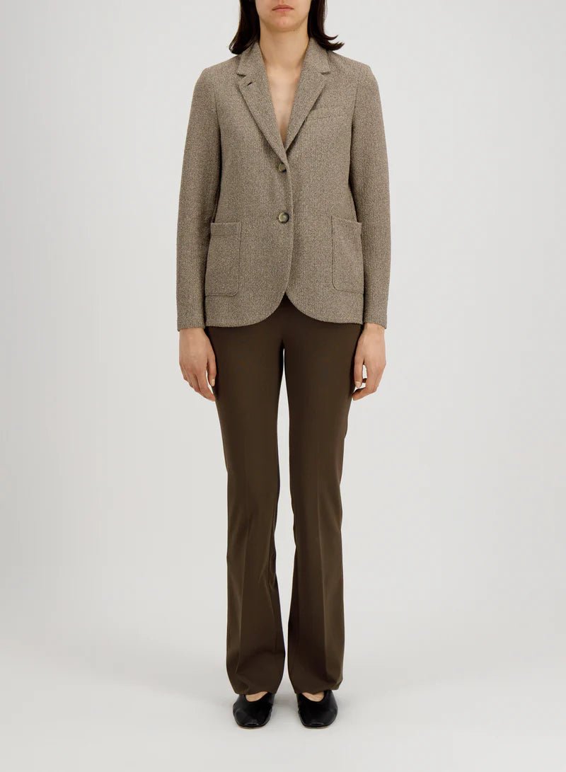 Harris Wharf Stand Up Collar Blazer Bicolour Frisé - Den Lille Ida - Harris Wharf