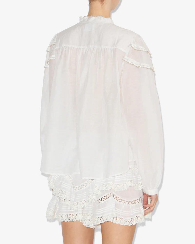 Isabel Marant Christa Top White - Den Lille Ida - Isabel Marant Étoile