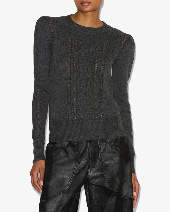 Isabel Marant Étoile KELIA SWEATER Anthracite - Den Lille Ida - Isabel Marant Étoile
