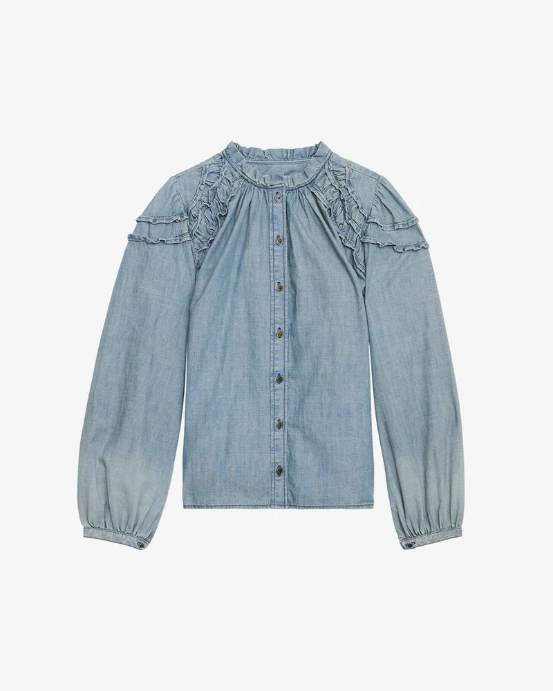Isabel Marant Etoile Milya Top Blue - Den Lille Ida - Isabel Marant Étoile