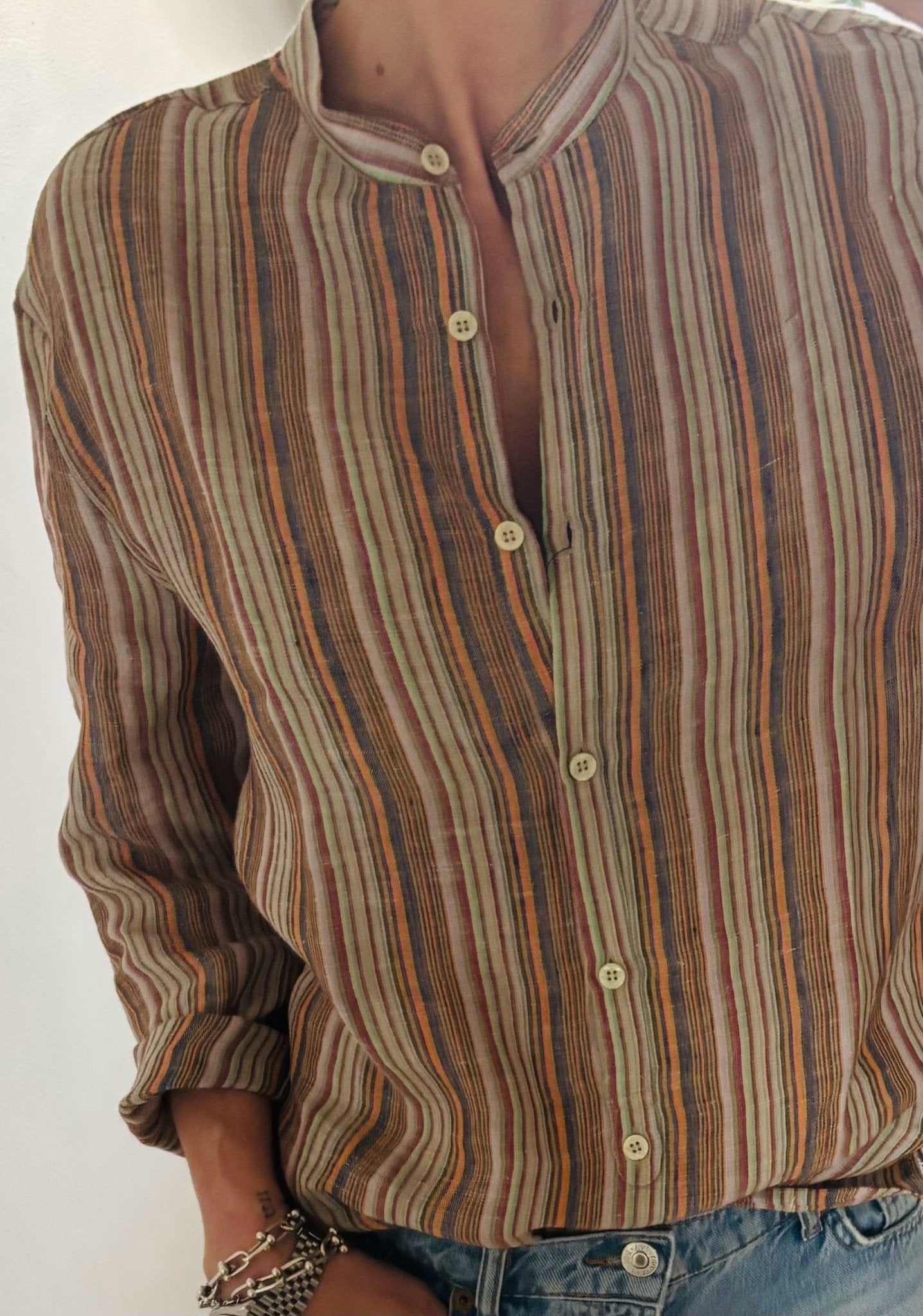 Louise Rømern Freddie Toby Striped Italian Linen - Den Lille Ida - Louise Rømern Freddie