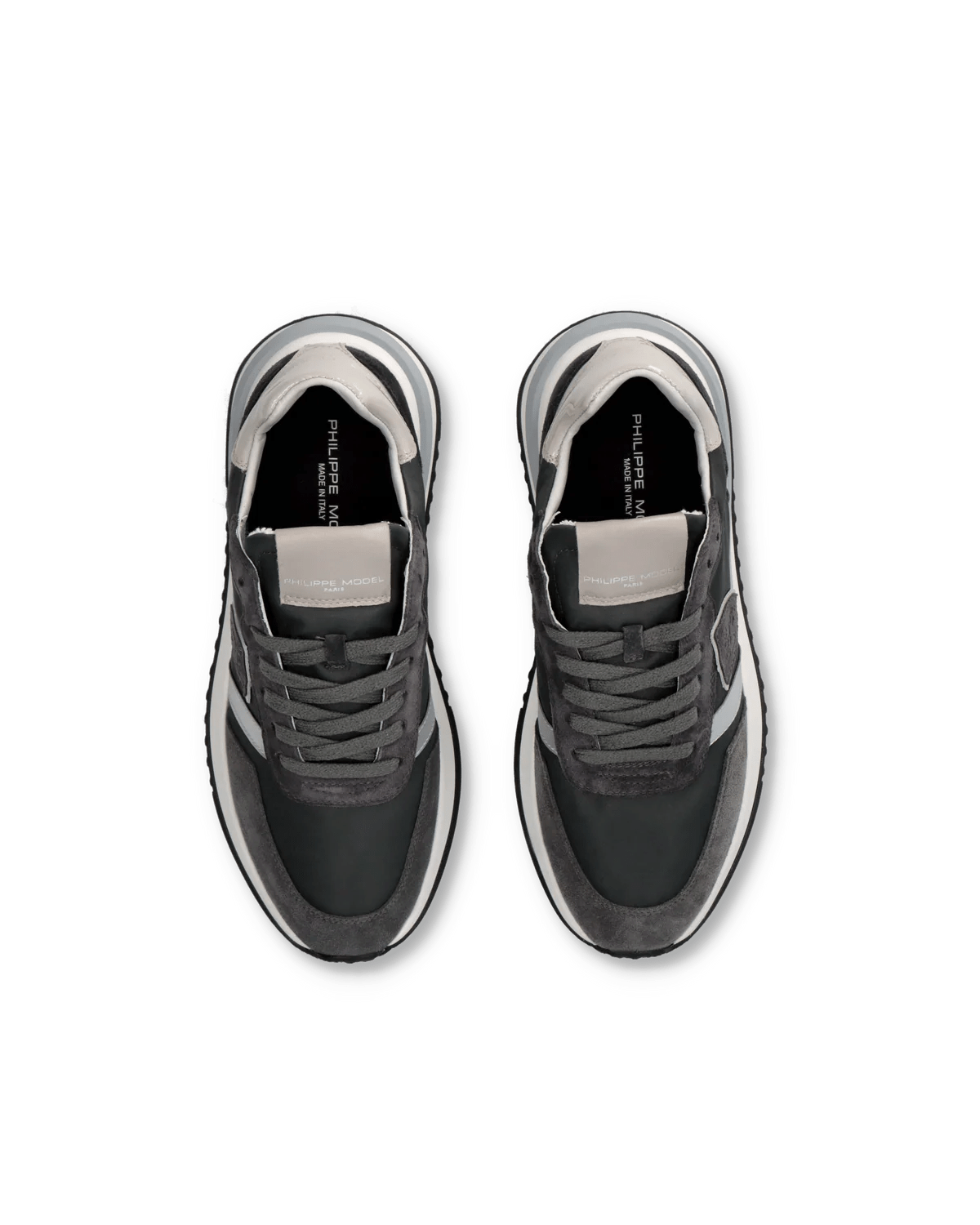 Philippe Model Tropez 2.1 Sneakers Black Grey Silver - Den Lille Ida - Philippe Model