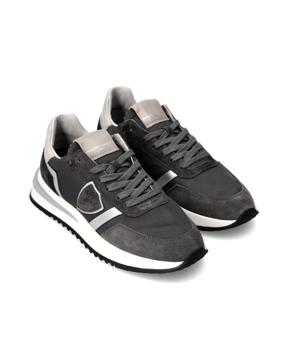 Philippe Model Tropez 2.1 Sneakers Black Grey Silver - Den Lille Ida - Philippe Model