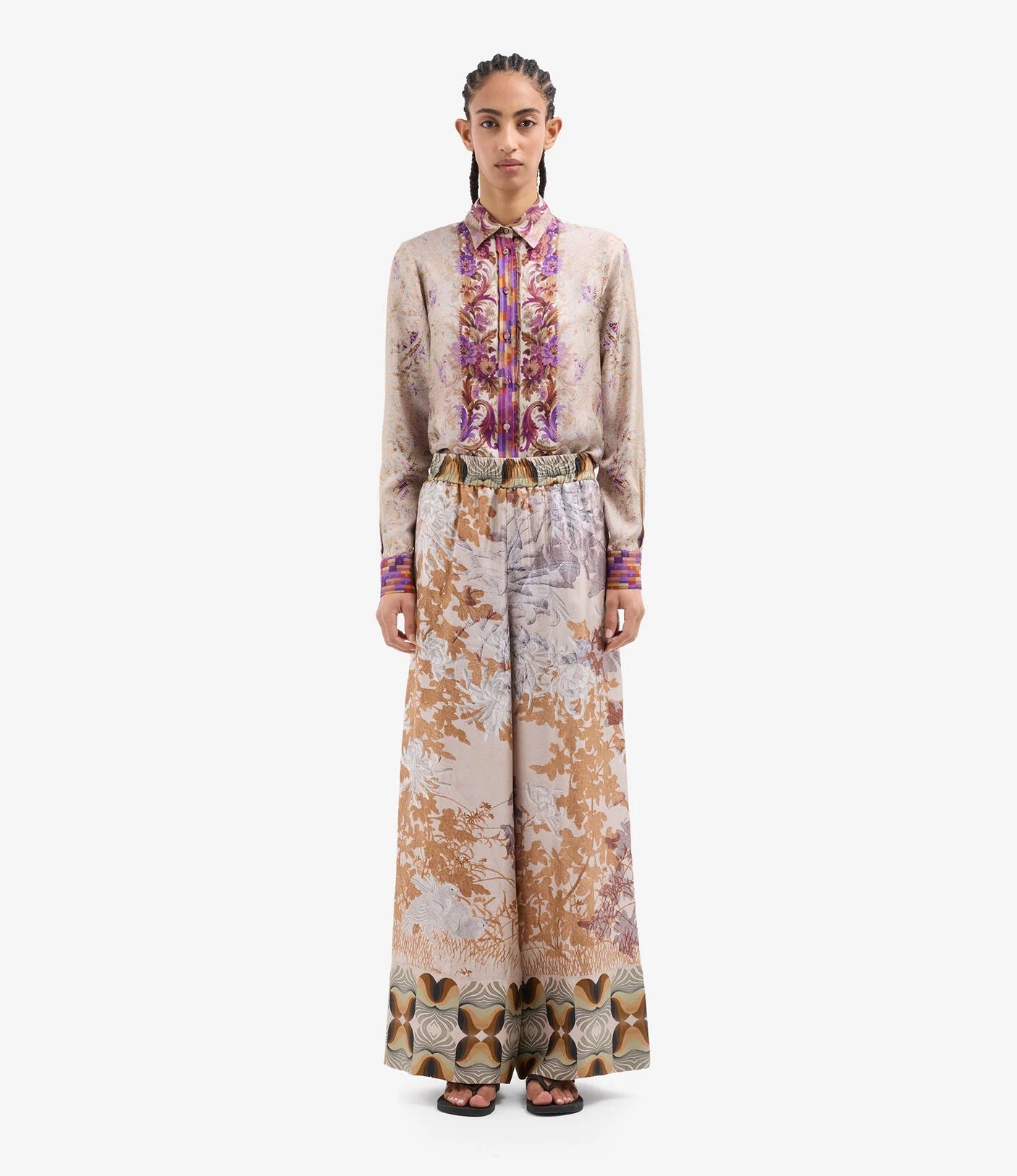 Pierre - Louis Mascia Palazzo Silk Trousers Cialda - Den Lille Ida - Pierre - Louis Mascia