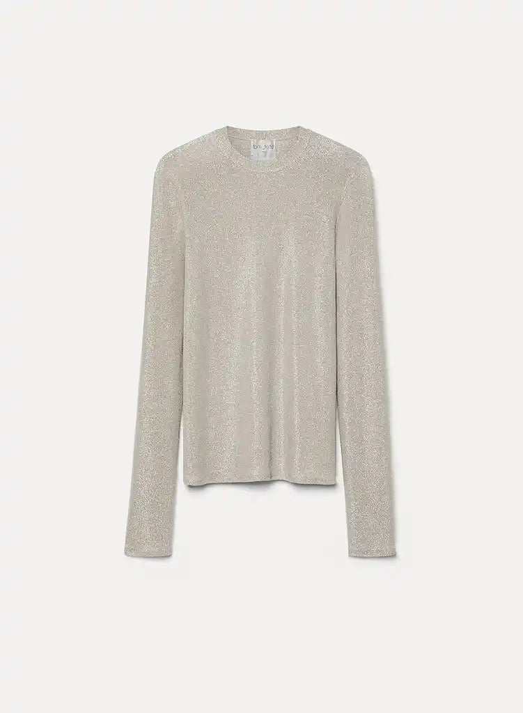 forte forte lurex jersey roundneck t-shirt
