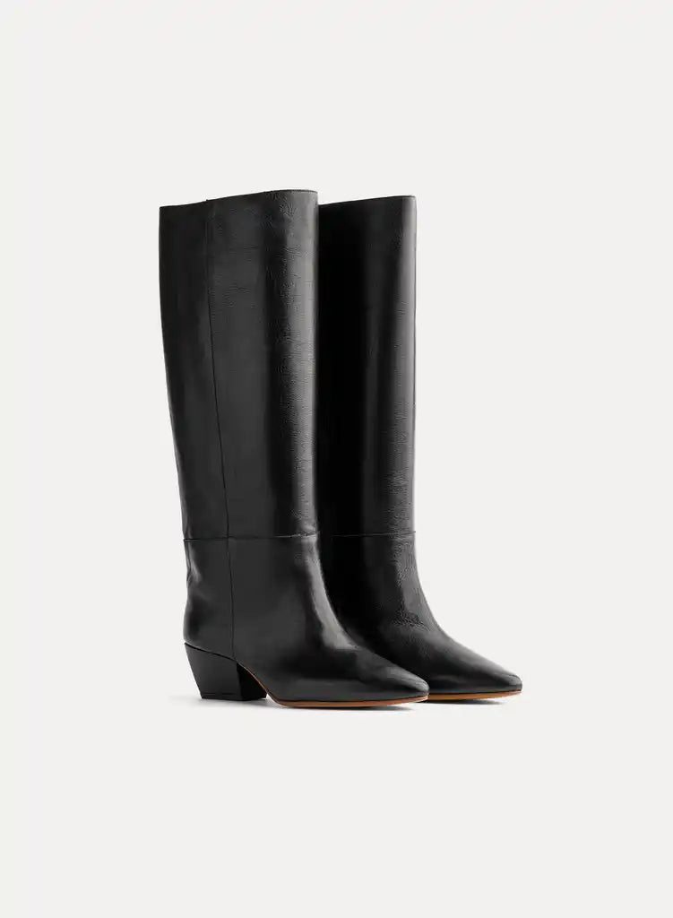 forte_forte leather high boots black