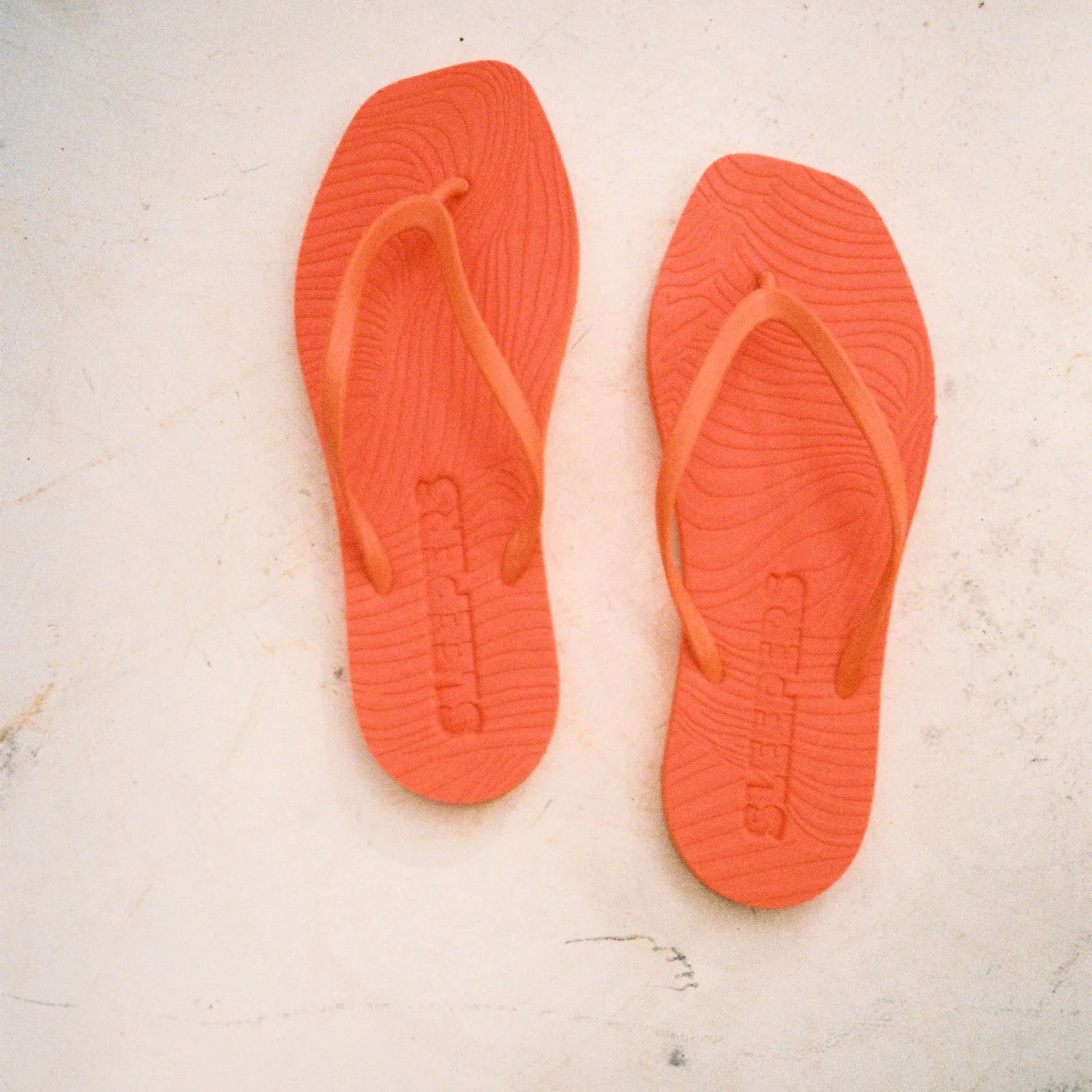 Sleepers Tapered Orange Flip Flop Orange - Den Lille Ida - Sleepers