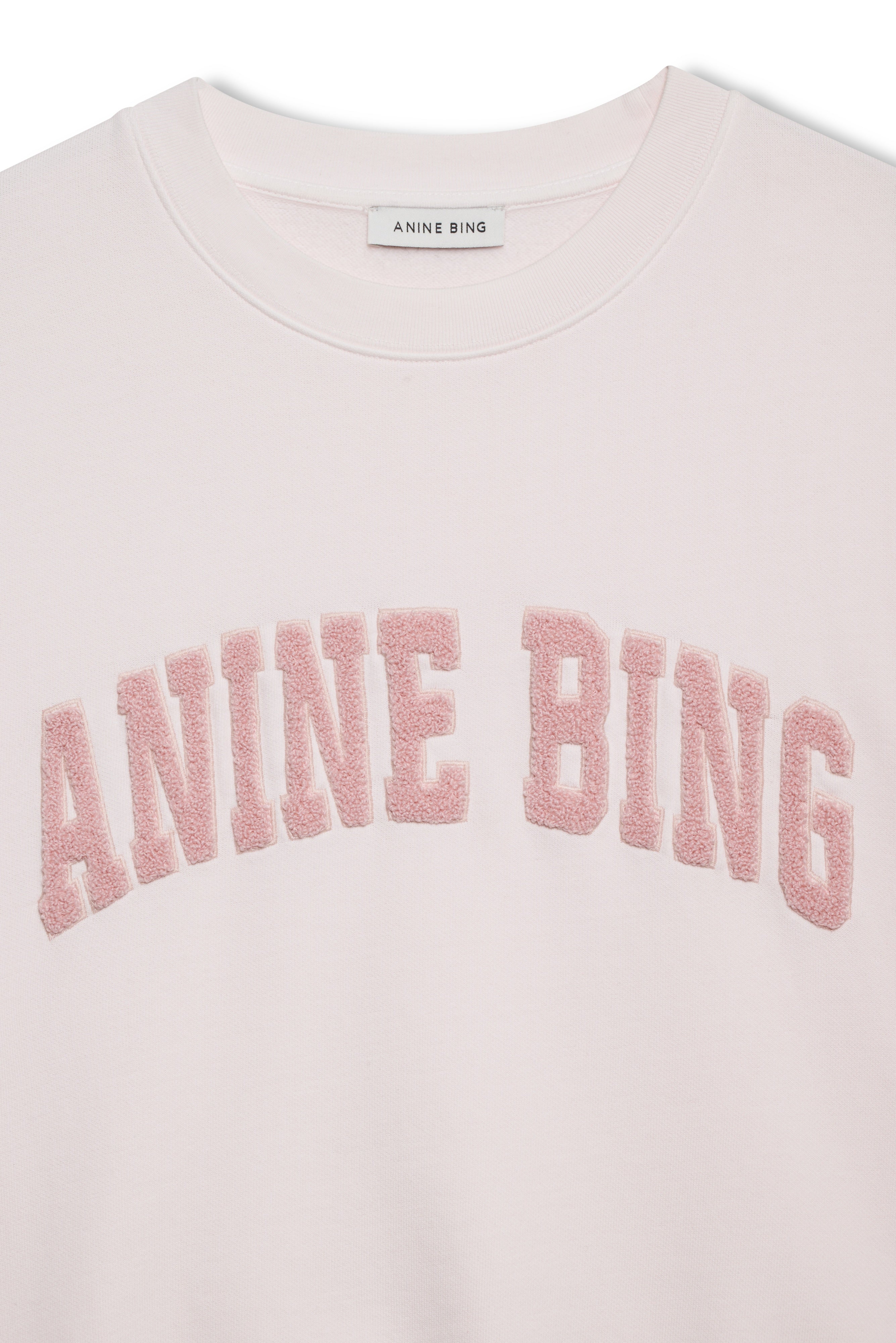 Anine Bing Spencer Sweatshirt Powder Pink