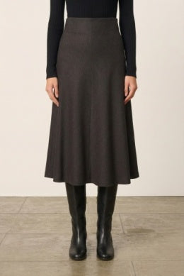 Vanessa Bruno Evasee Skirt Marron mørkebrun