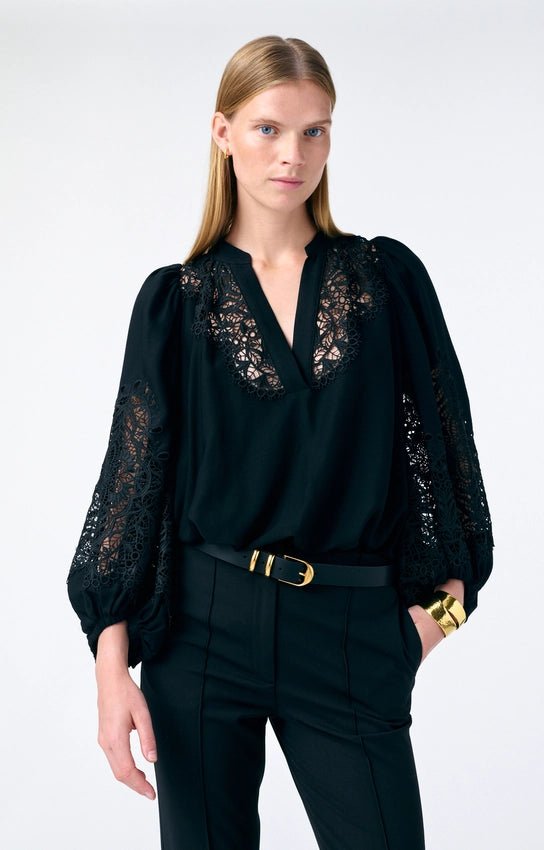 Vanessa Bruno Bell Blouse Black - Den Lille Ida - Vanessa Bruno
