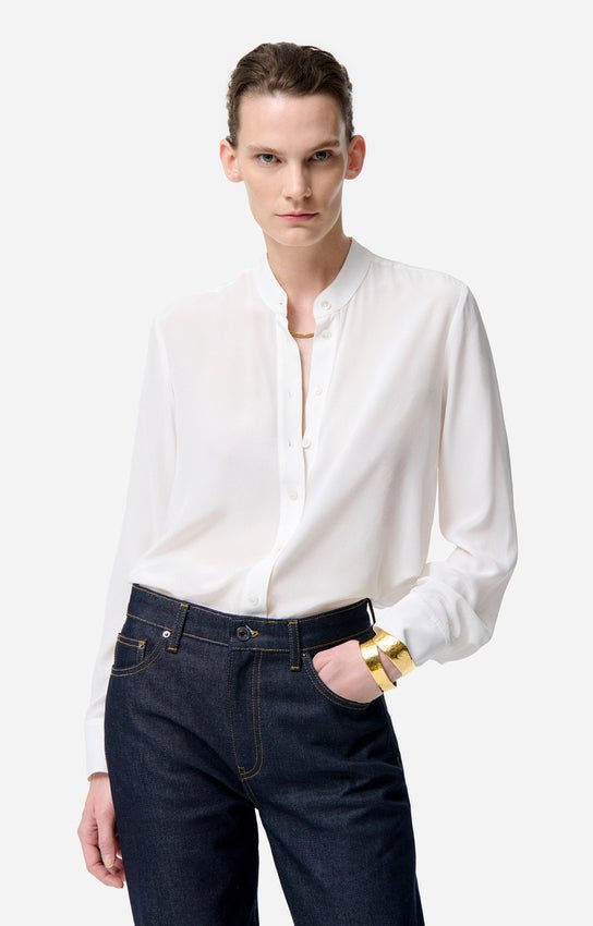 Vanessa Bruno Fable Silk Shirt Ecru - Den Lille Ida - Vanessa Bruno