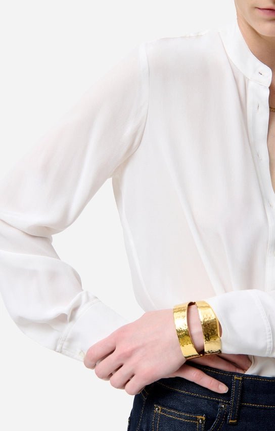 Vanessa Bruno Fable Silk Shirt Ecru - Den Lille Ida - Vanessa Bruno