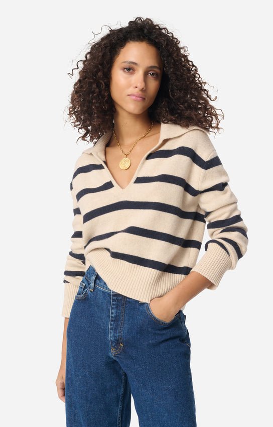 Vanessa Bruno Sweater Grenade Ecru/Marine - Den Lille Ida - Vanessa Bruno