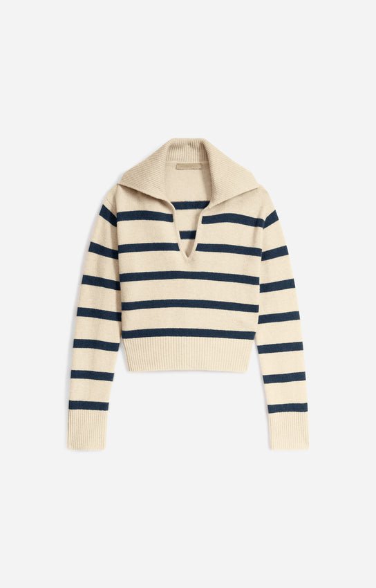 Vanessa Bruno Sweater Grenade Ecru/Marine - Den Lille Ida - Vanessa Bruno