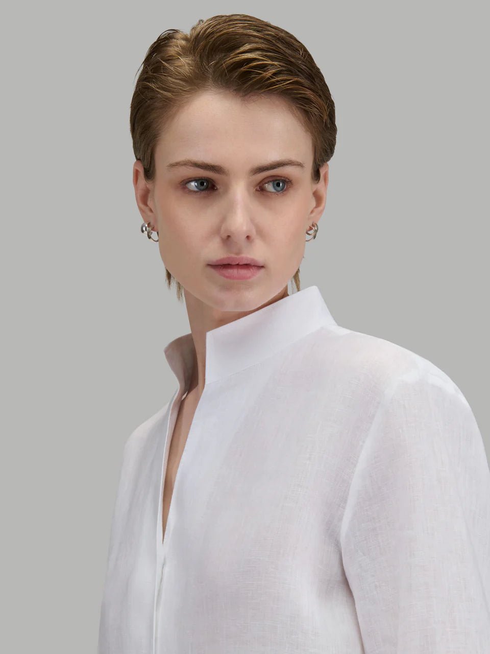Xacus Sasha Linen Shirt White - Den Lille Ida - Xacus