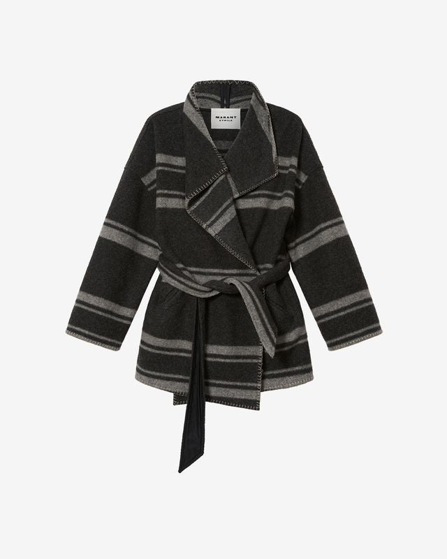 Isabel Marant Etoile Brea Coat Anthracite/Grey