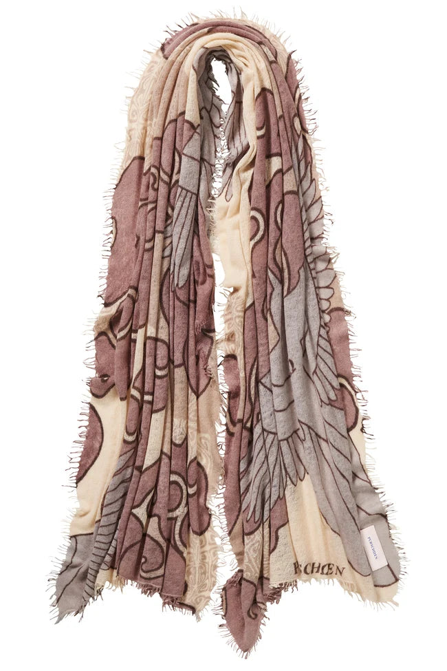 Purschoen Cashmere Scarf Himmelsflug Grey Dreams