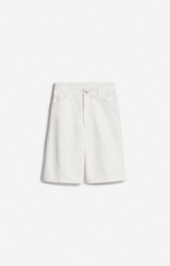 Vanessa Bruno Elouan Bermuda Shorts Cotton Ecru