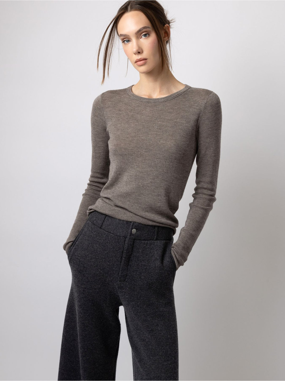 FTC Ribbed Knit Pullover
