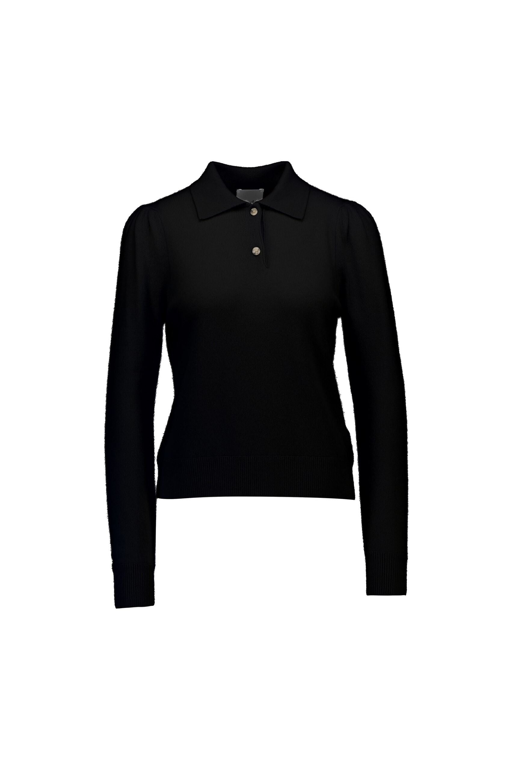 Allude Cashmere Poloneck Black