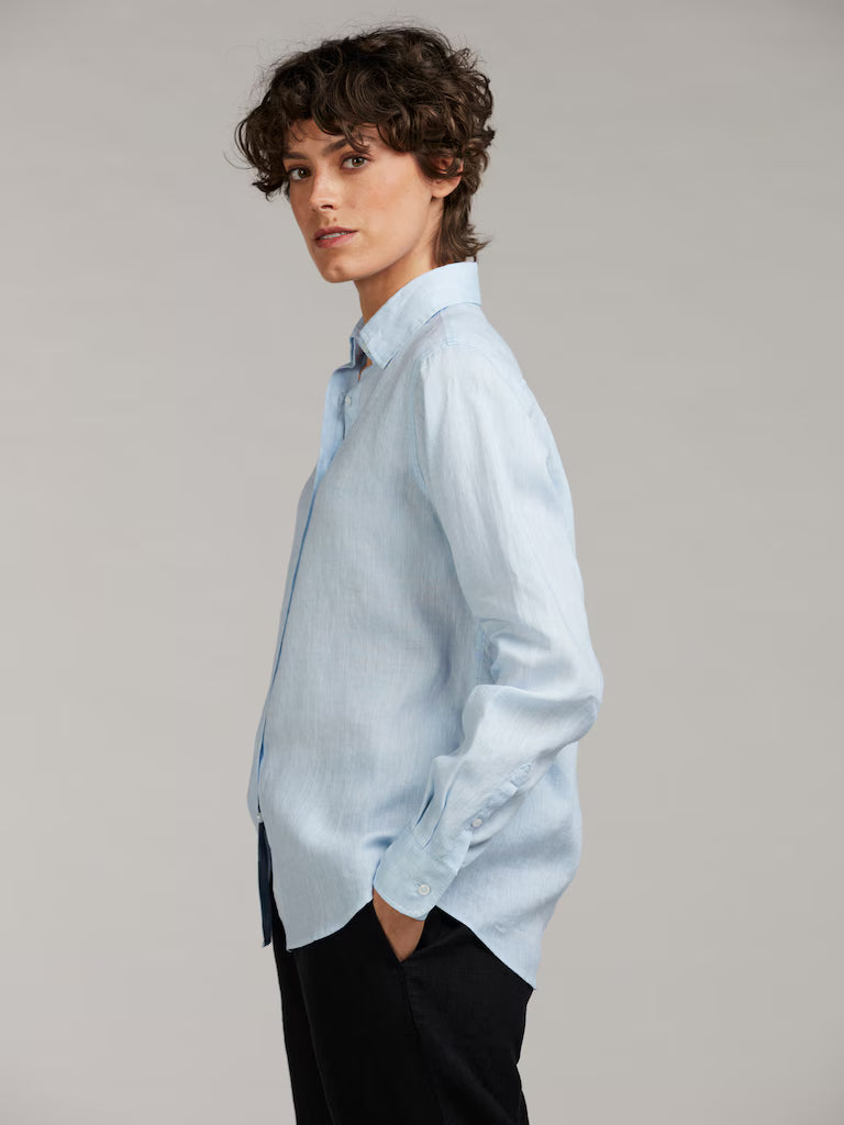 Stenströms Siri Linen Shirt Light Blue