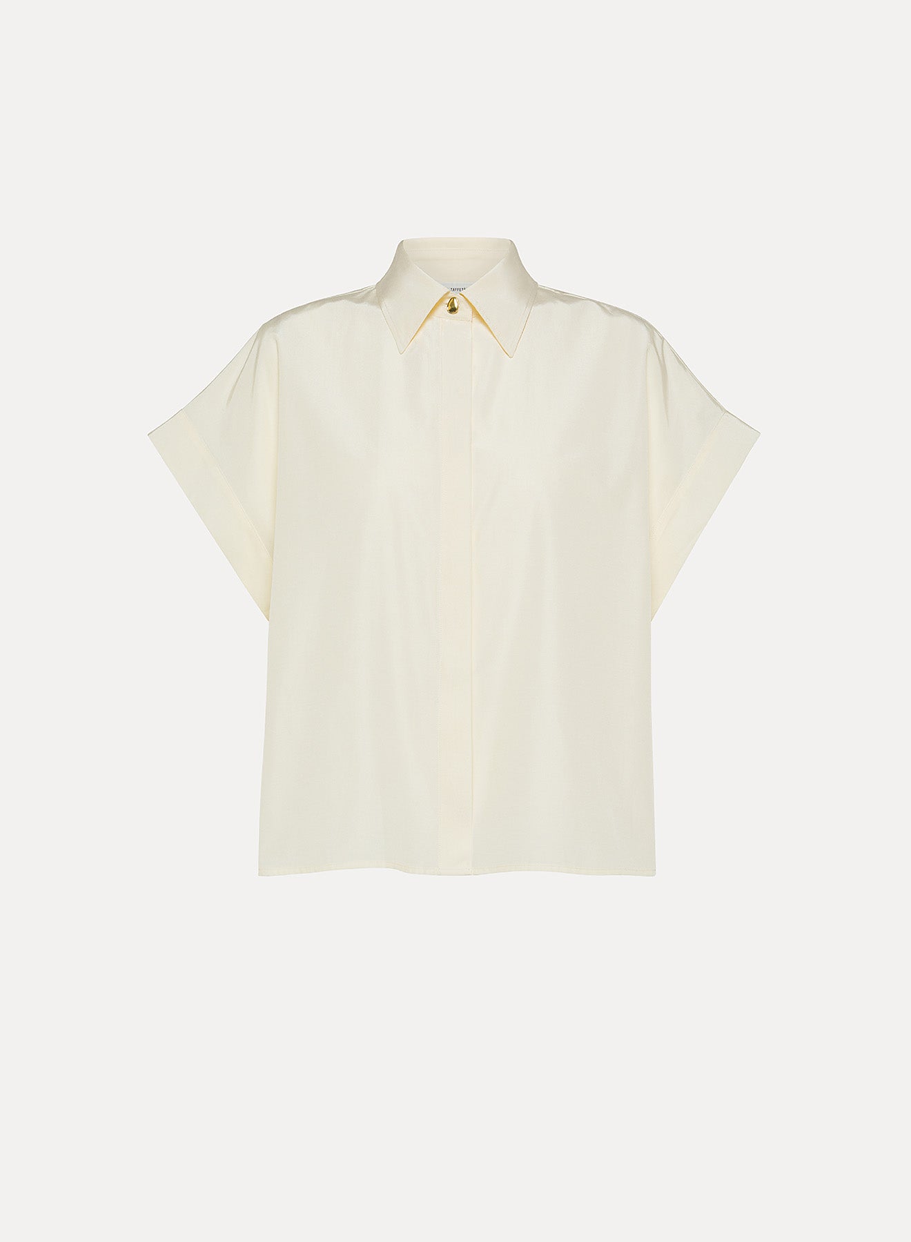 forte_forte chic taffettas sleeveless shirt avorio