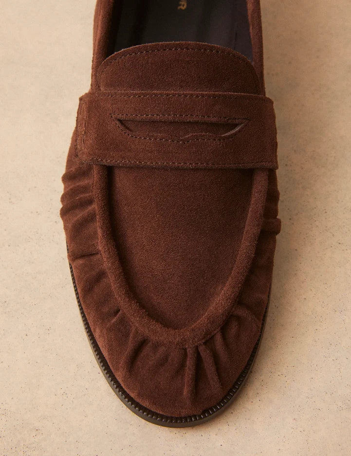 Rivecour Moccasin No 158 Suede Chocolat