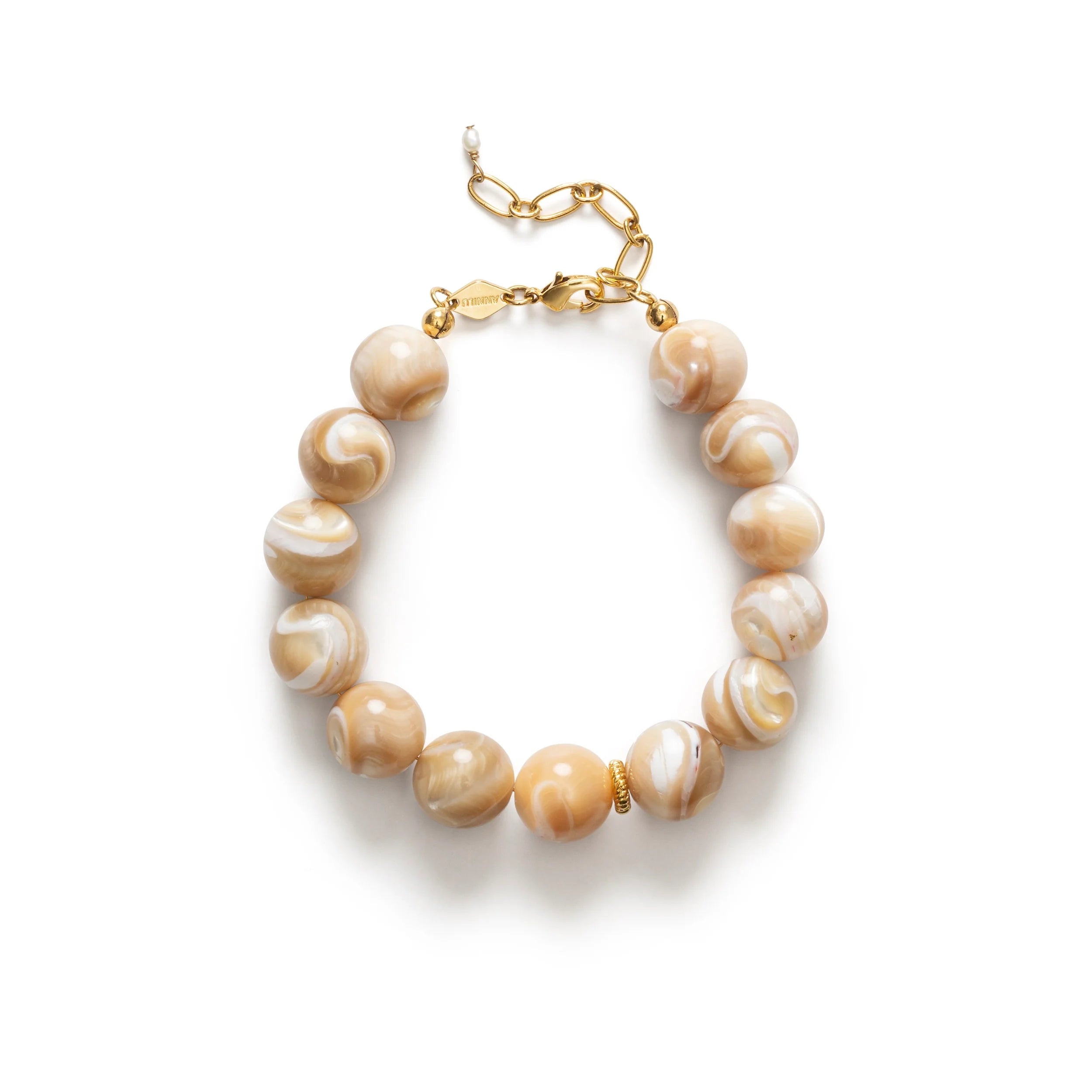 ANNI LU JETSET GEMS BRACELET CREAM